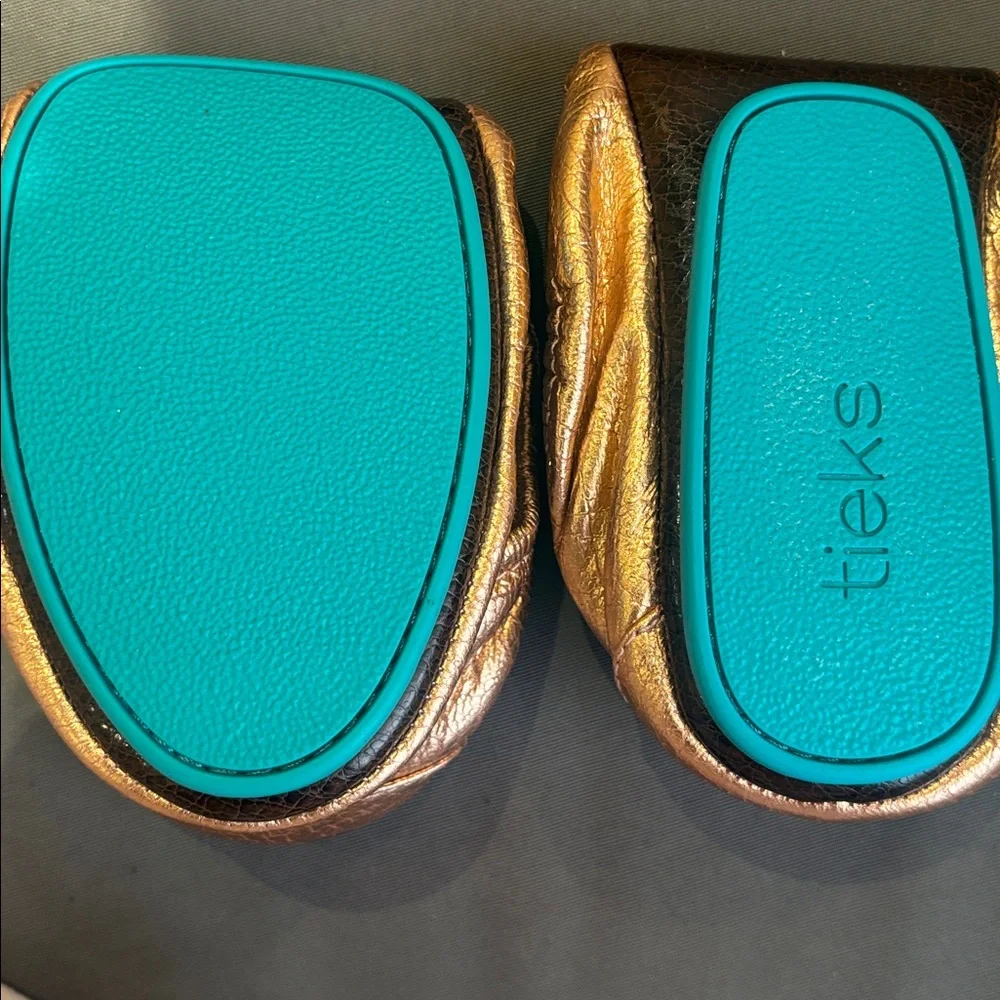 Tieks rose gold glam 8 NIB
